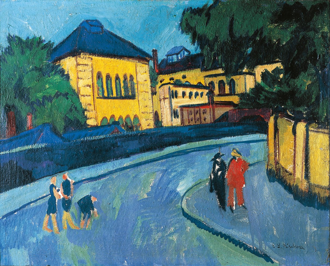 Dresden, Friedrichstadt tekijältä Ernst Ludwig Kirchner
