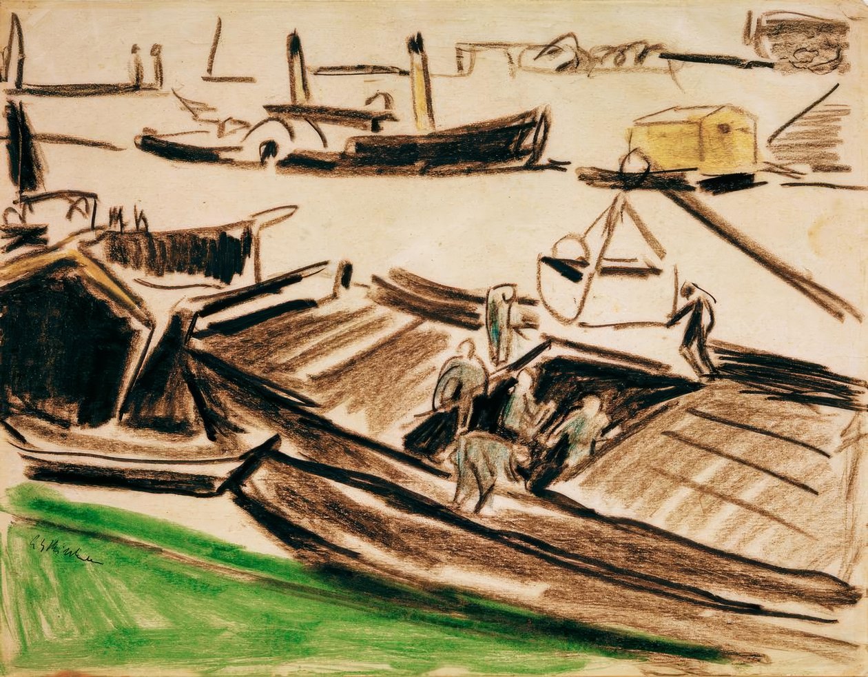 Elbzillen II tekijältä Ernst Ludwig Kirchner