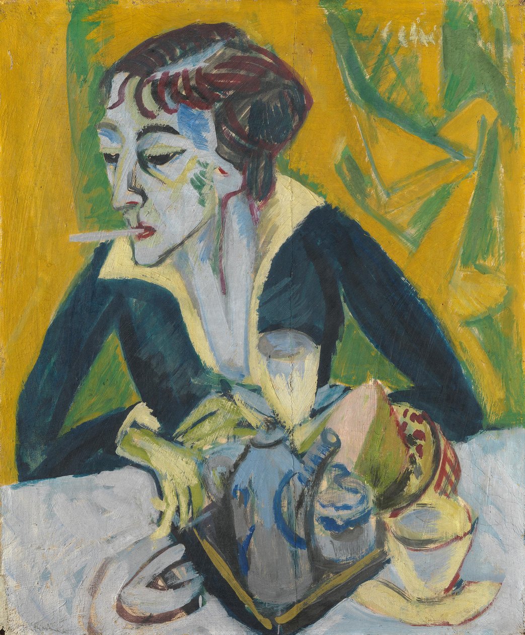 Erna tupakalla tekijältä Ernst Ludwig Kirchner