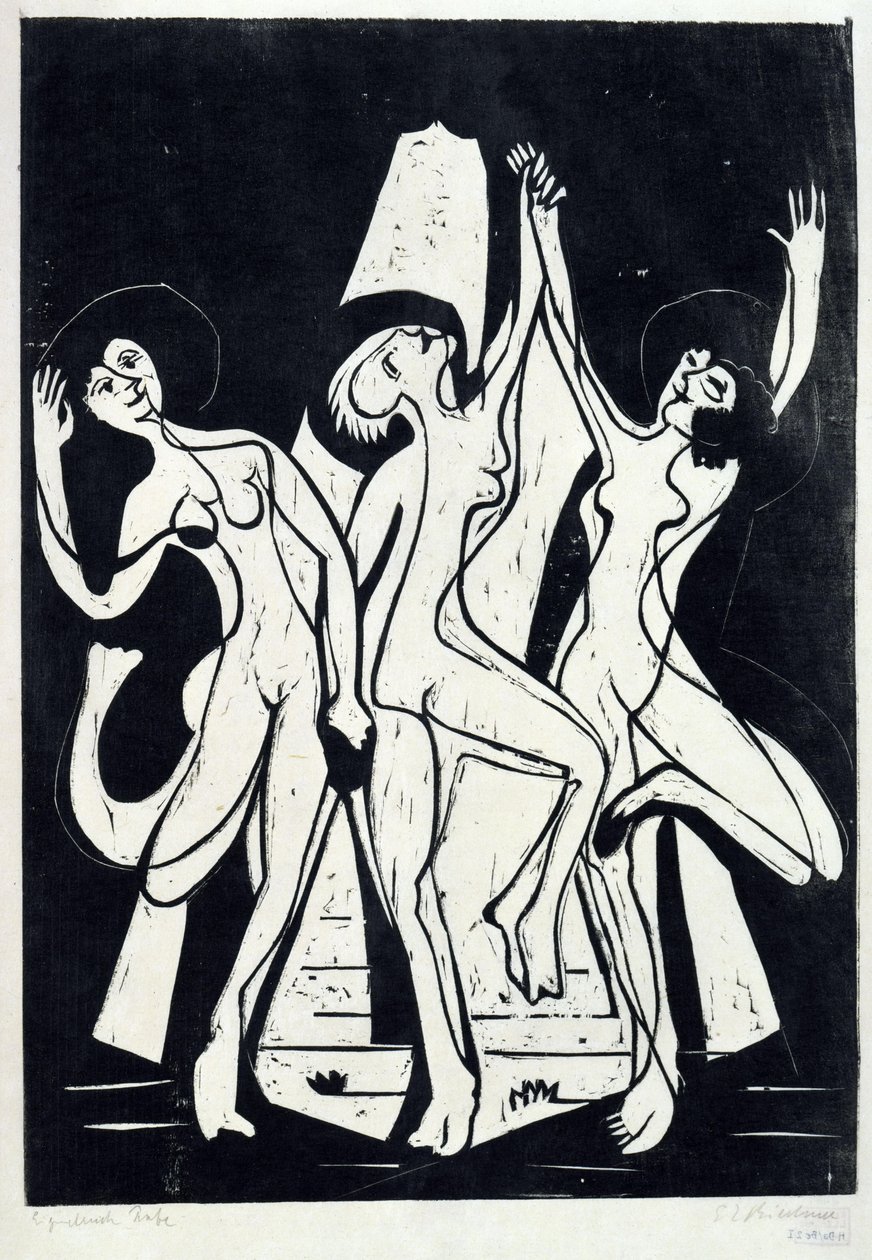 Värien tanssi tekijältä Ernst Ludwig Kirchner