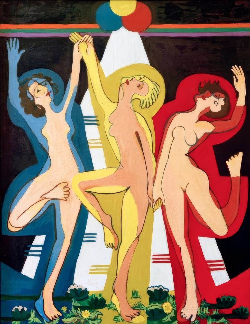 Väritanssi II tekijältä Ernst Ludwig Kirchner