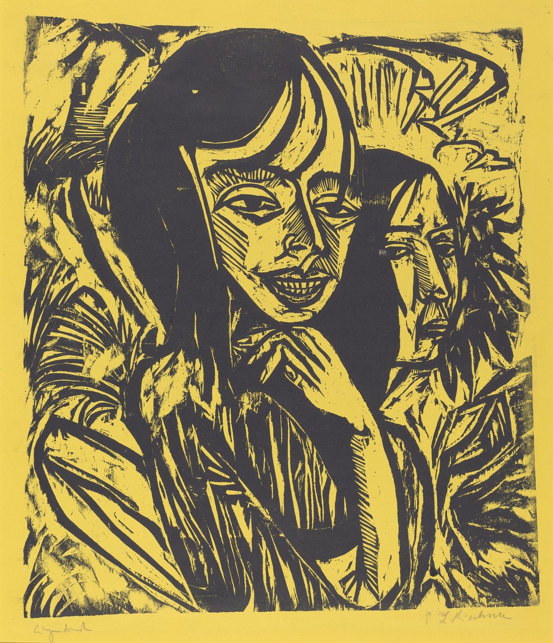 Fehmarn tytöt tekijältä Ernst Ludwig Kirchner