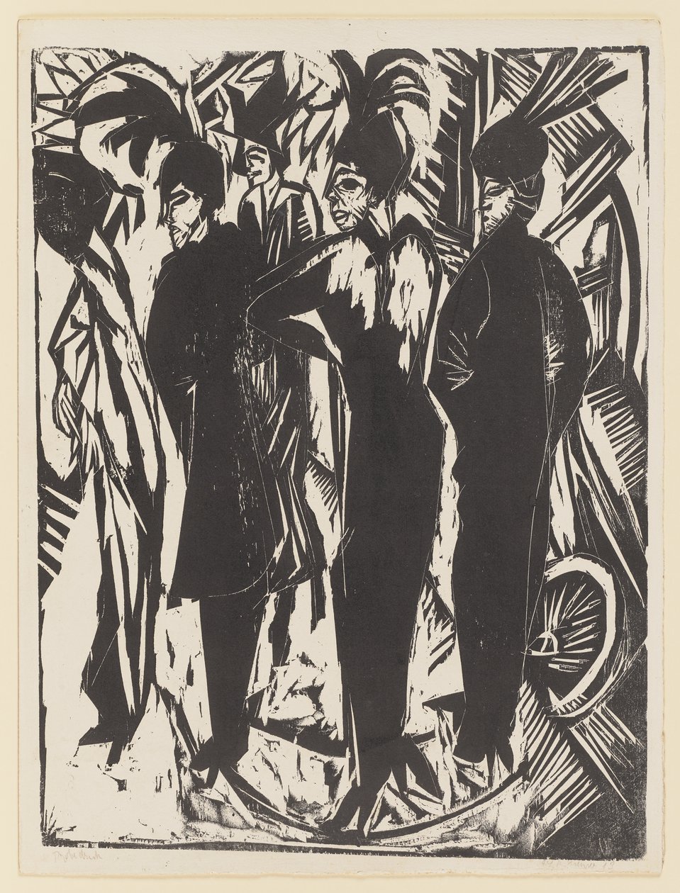 Viisi kokottia tekijältä Ernst Ludwig Kirchner