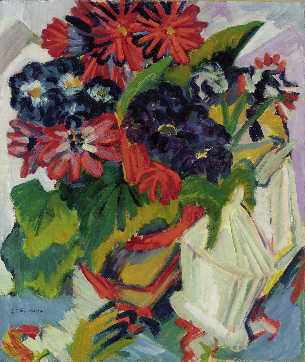 Kukat; Kukat, 1918-1919 tekijältä Ernst Ludwig Kirchner