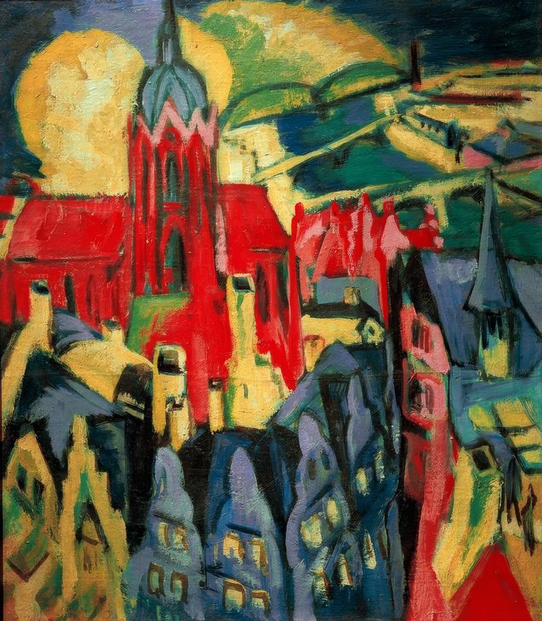 Frankfurter Dom tekijältä Ernst Ludwig Kirchner