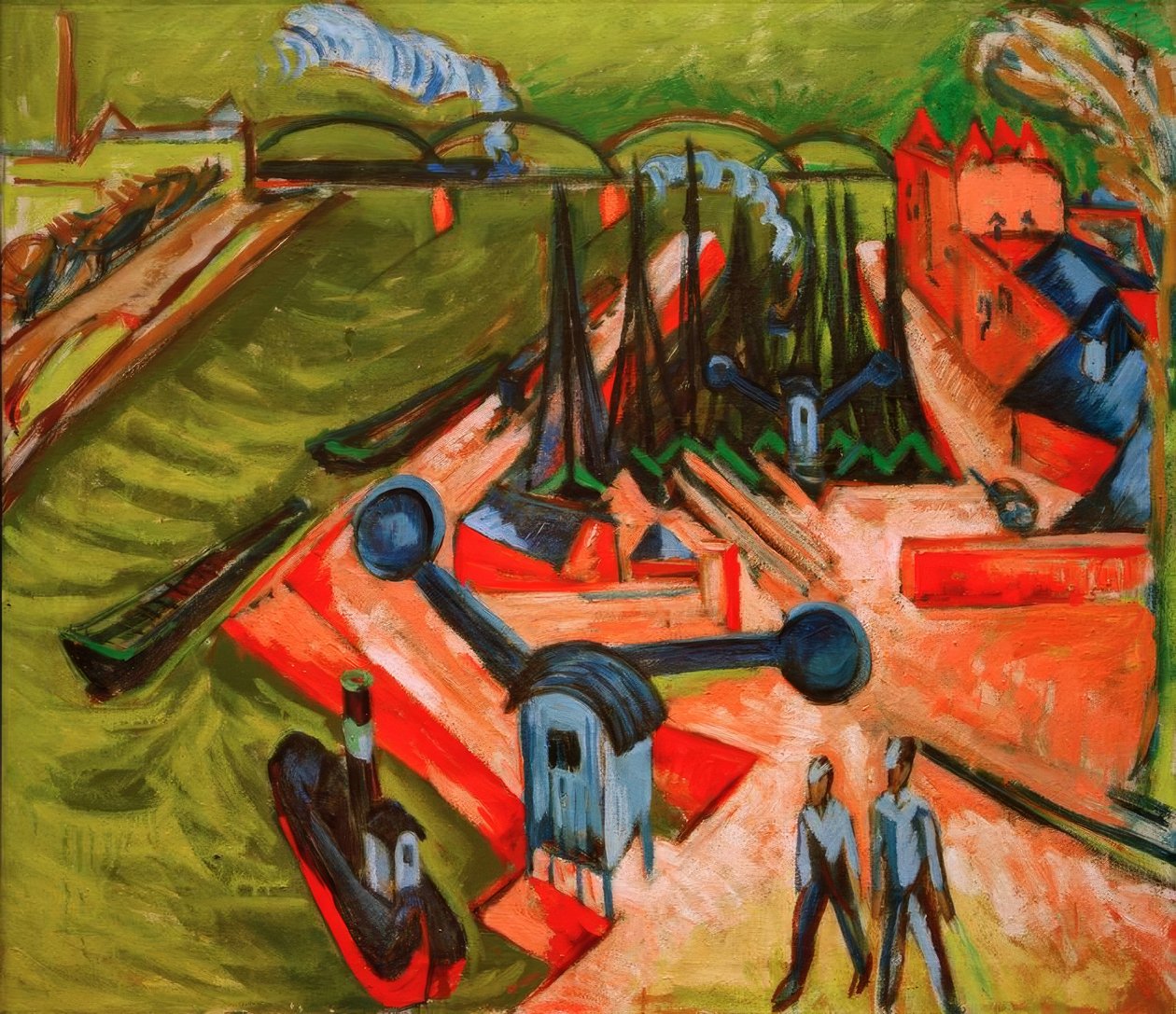 Frankfurt Westhafen tekijältä Ernst Ludwig Kirchner