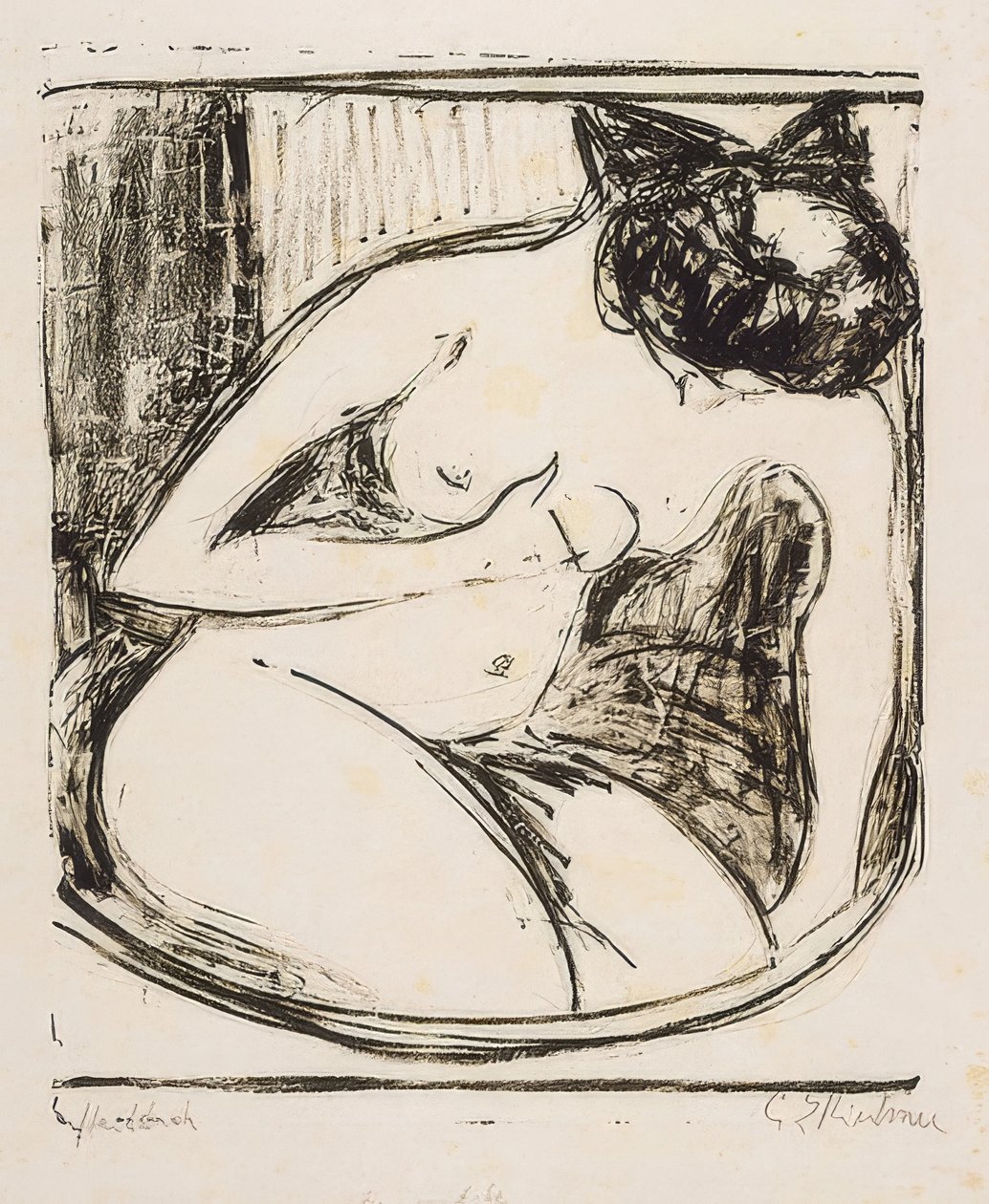 Frau im. 1908 tekijältä Ernst Ludwig Kirchner