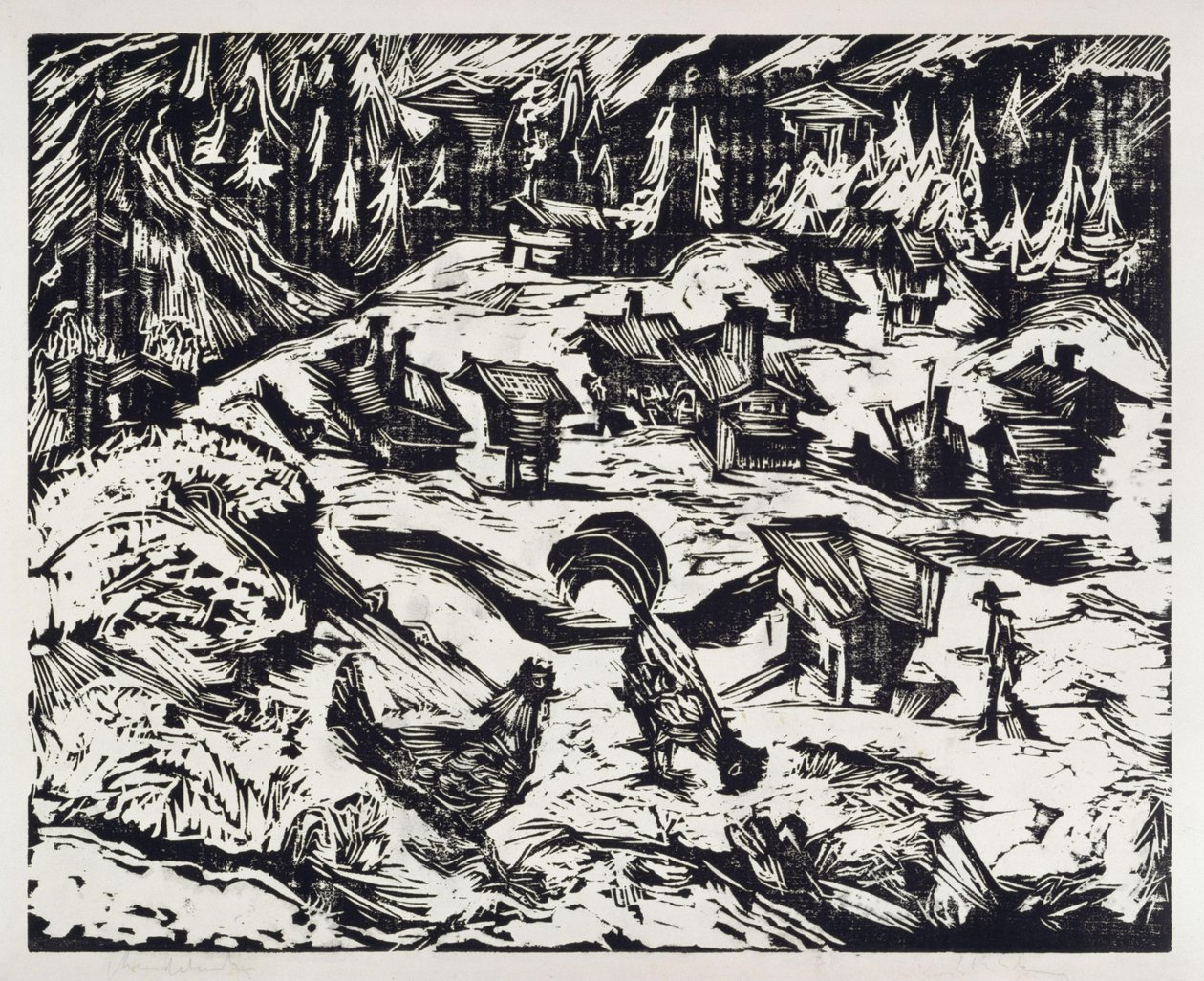 Frauenkirche tekijältä Ernst Ludwig Kirchner
