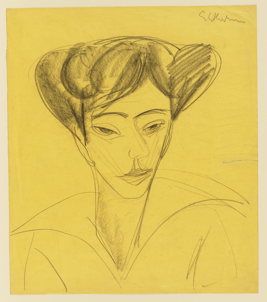 Naistenpää tekijältä Ernst Ludwig Kirchner