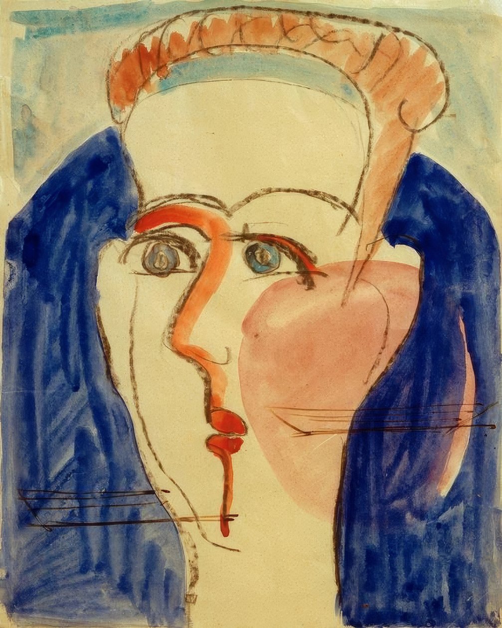 Frauenkopf tekijältä Ernst Ludwig Kirchner