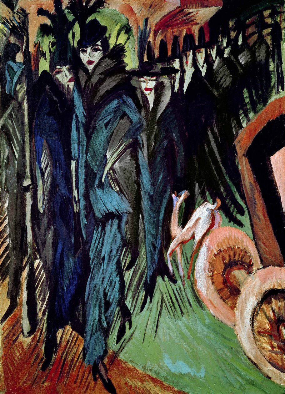 Friedrichstrasse tekijältä Ernst Ludwig Kirchner