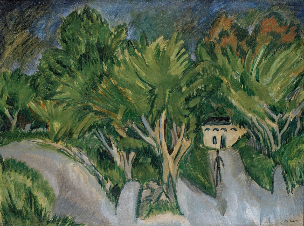 Talo puiden alla (Fehmarn) tekijältä Ernst Ludwig Kirchner