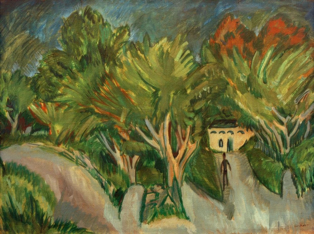 Talo puiden alla (Fehmarn) tekijältä Ernst Ludwig Kirchner