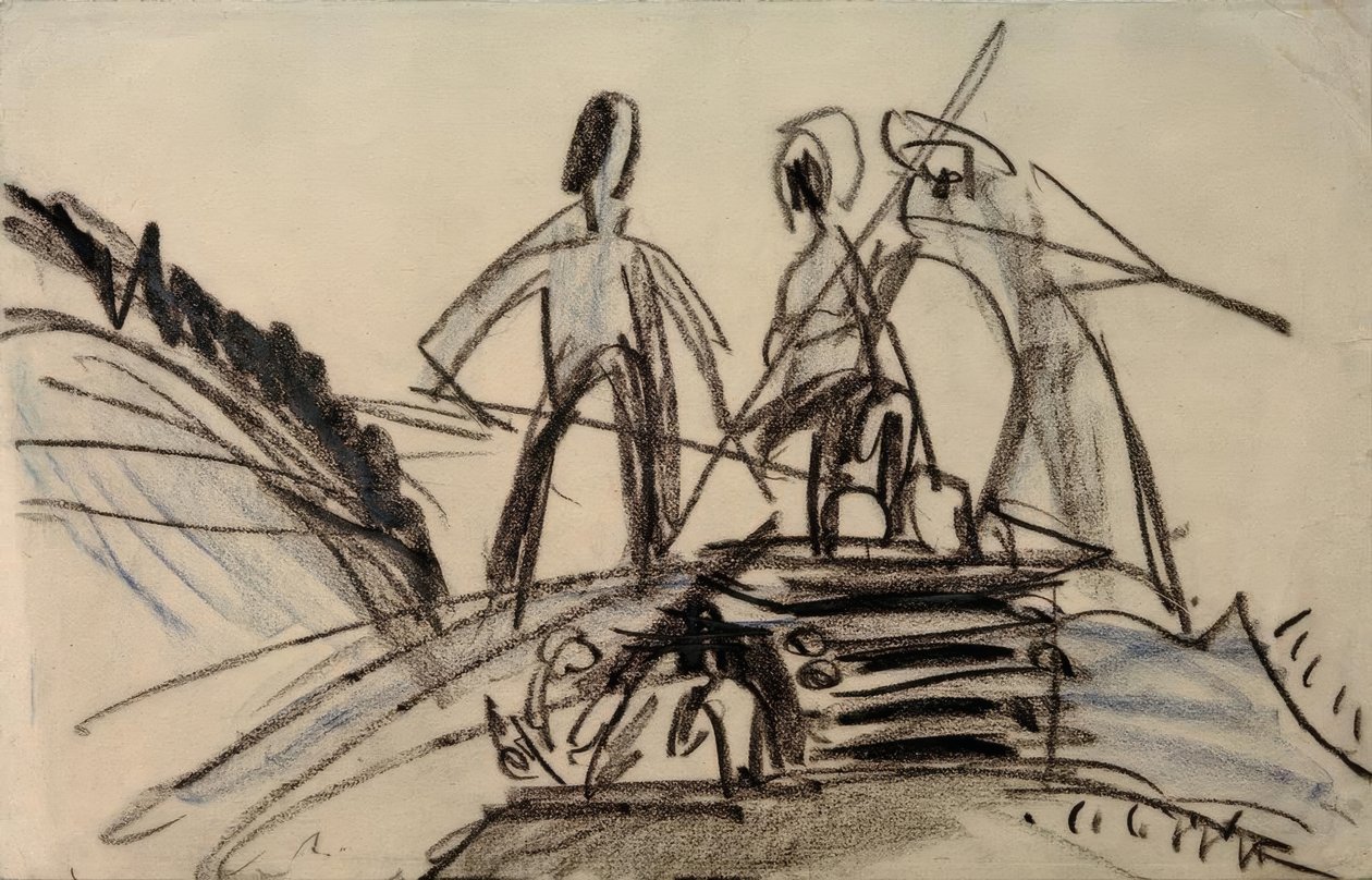 Heuende Bauern tekijältä Ernst Ludwig Kirchner
