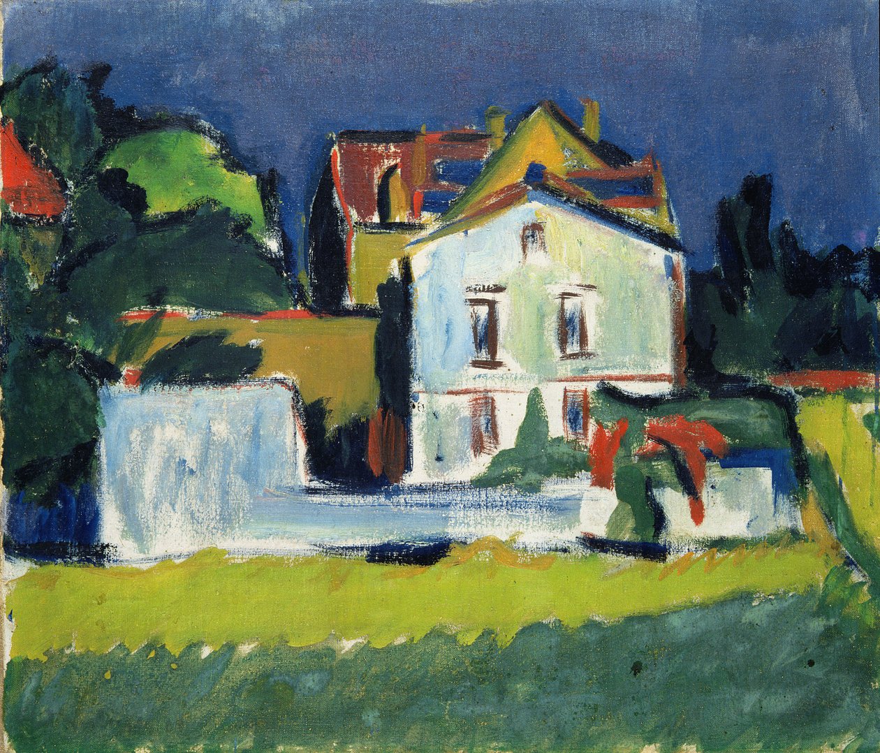 Talo maisemassa tekijältä Ernst Ludwig Kirchner