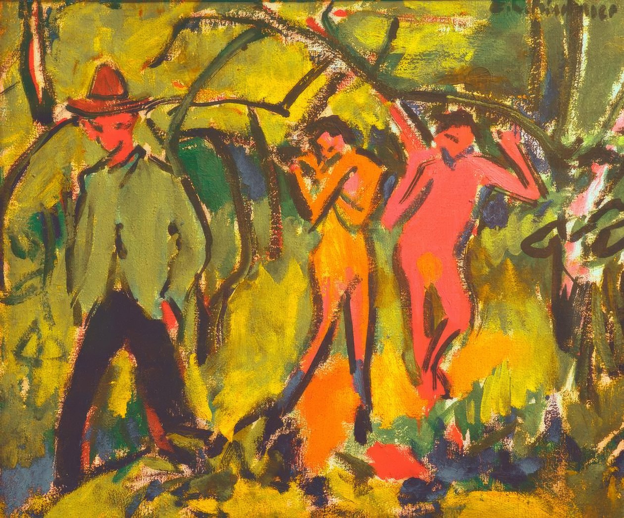 Metsässä tekijältä Ernst Ludwig Kirchner