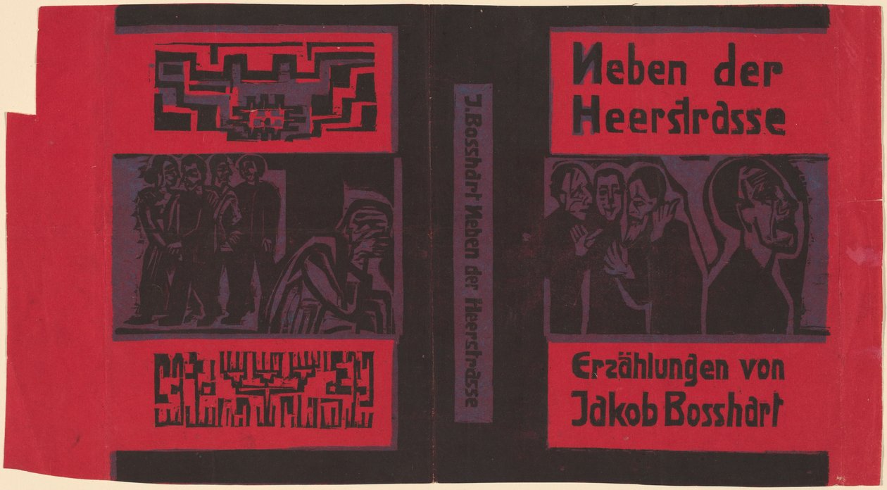 Jakob Bolsharat: Neben der Heyerstrasse (Jakob Bolsharat: lähellä pääkatua) tekijältä Ernst Ludwig Kirchner