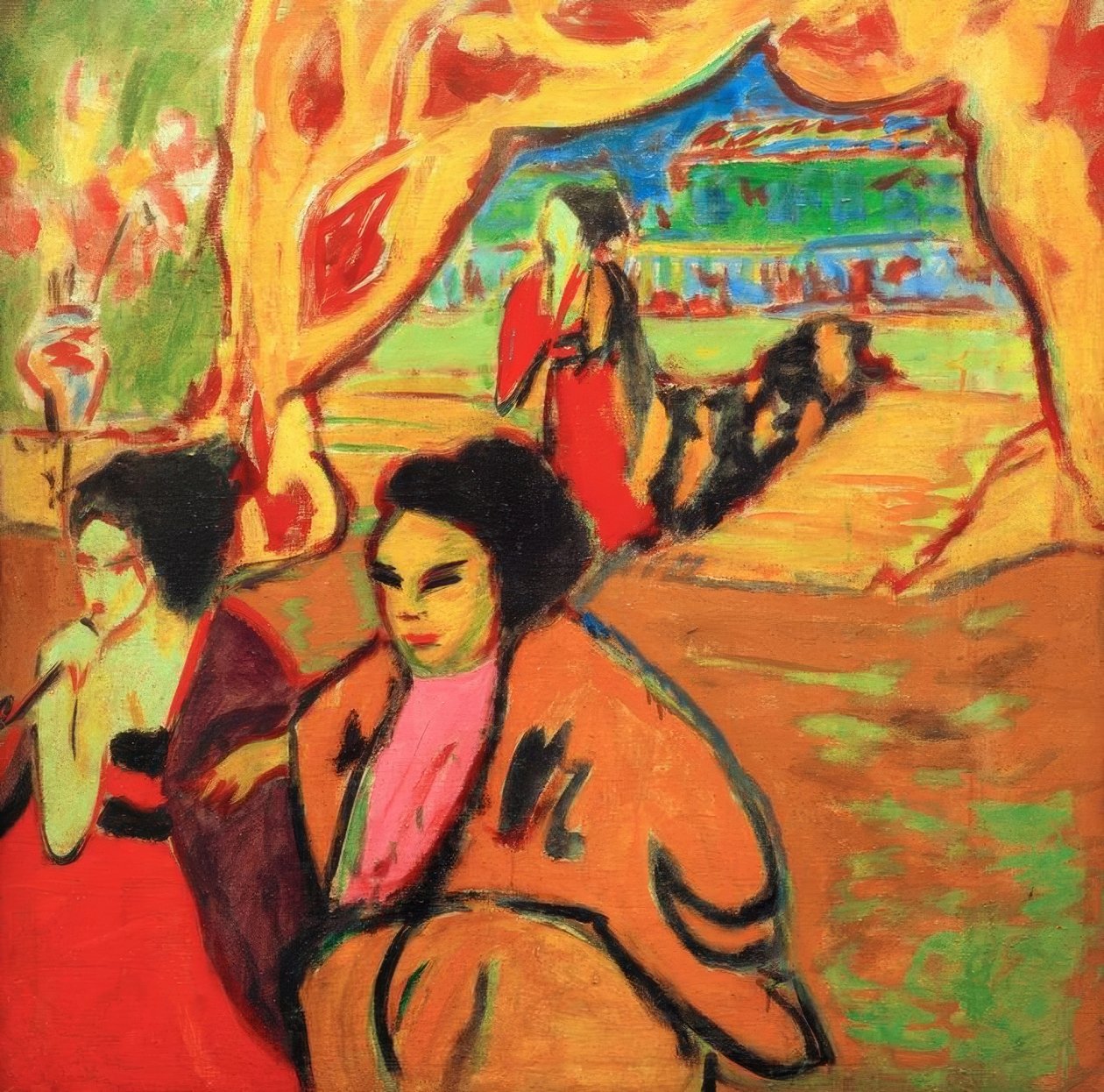 Japanilainen teatteri tekijältä Ernst Ludwig Kirchner