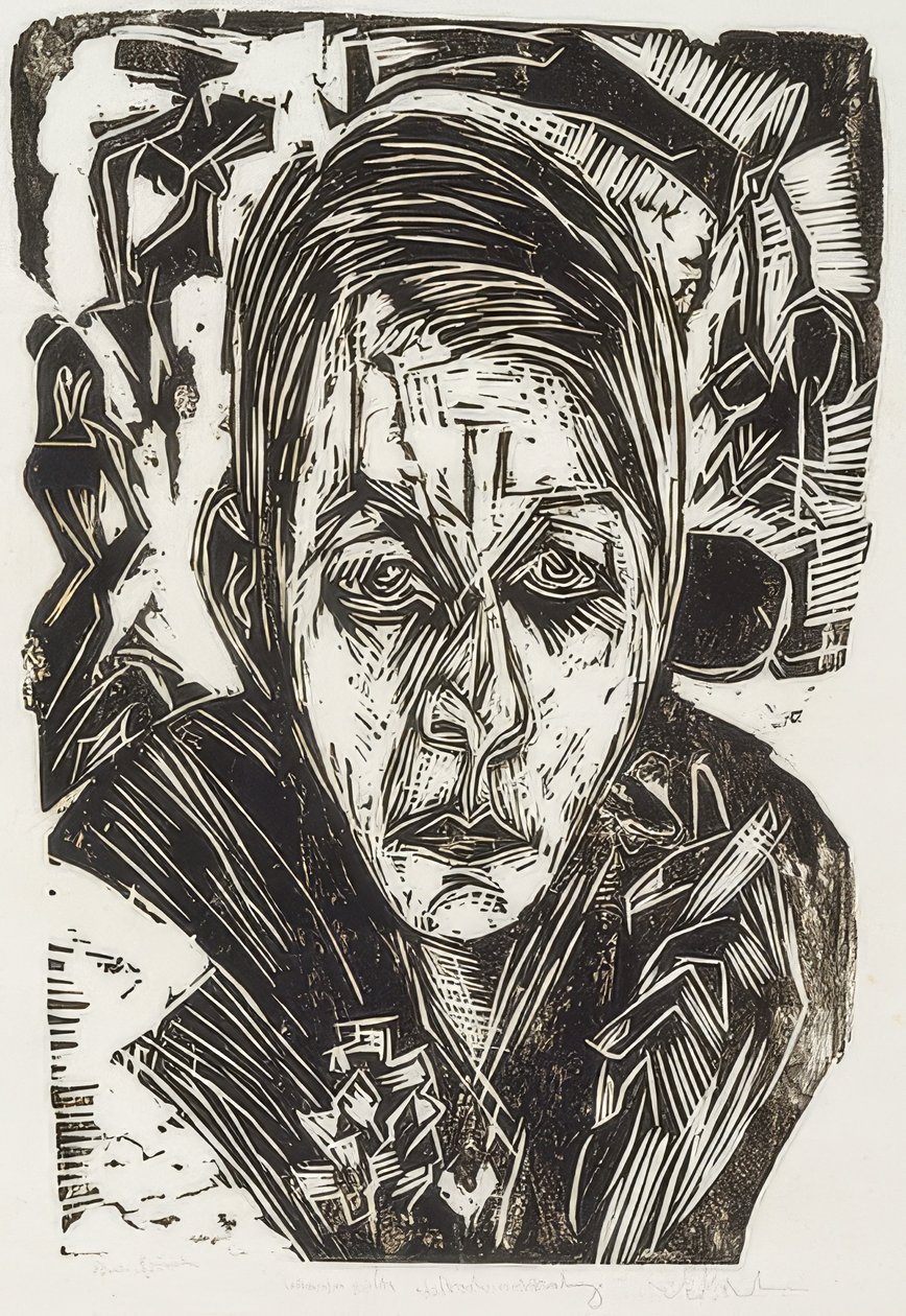 Nuori tyttö tupakan kanssa tekijältä Ernst Ludwig Kirchner