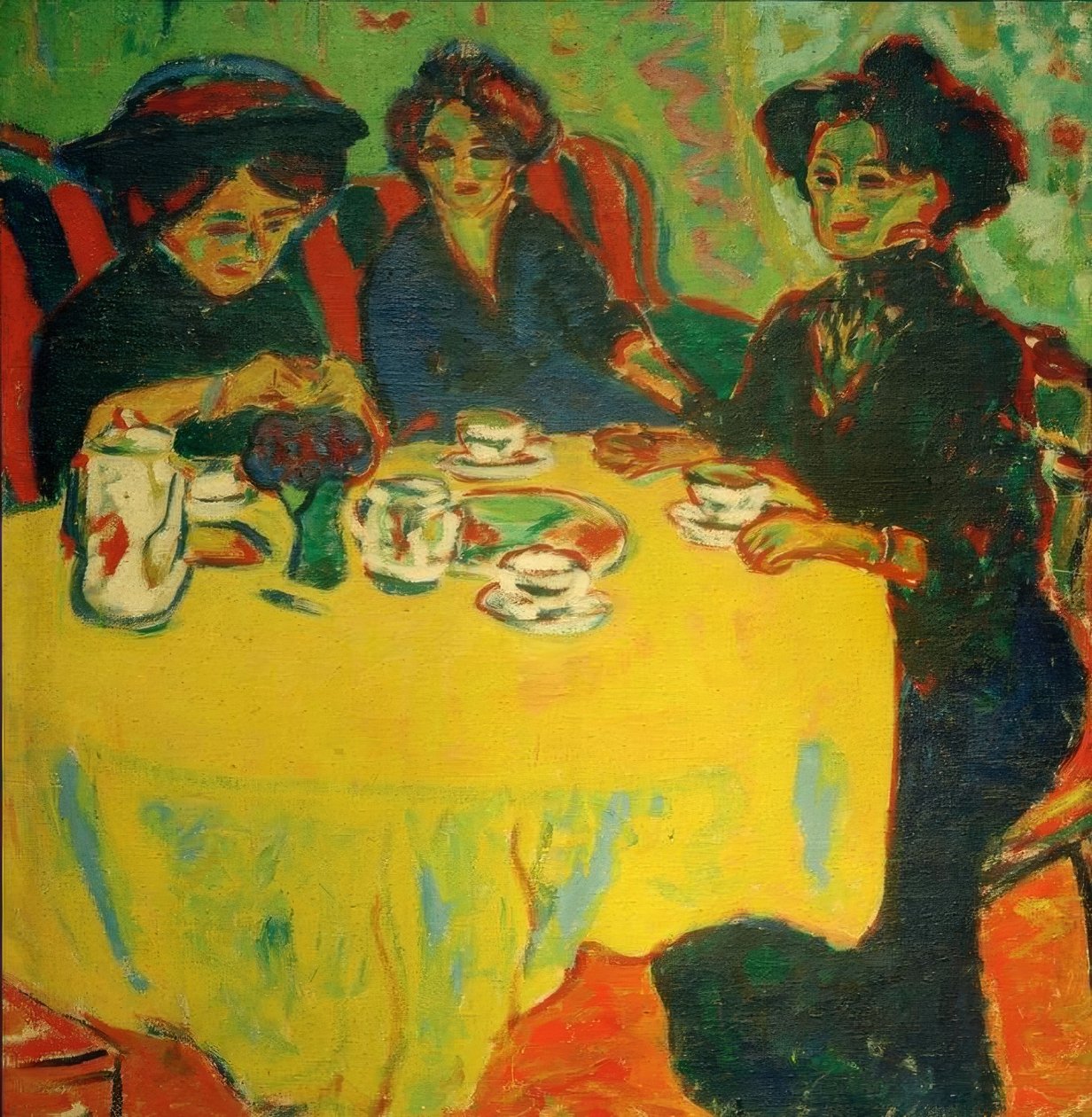 Kahvipöytä tekijältä Ernst Ludwig Kirchner