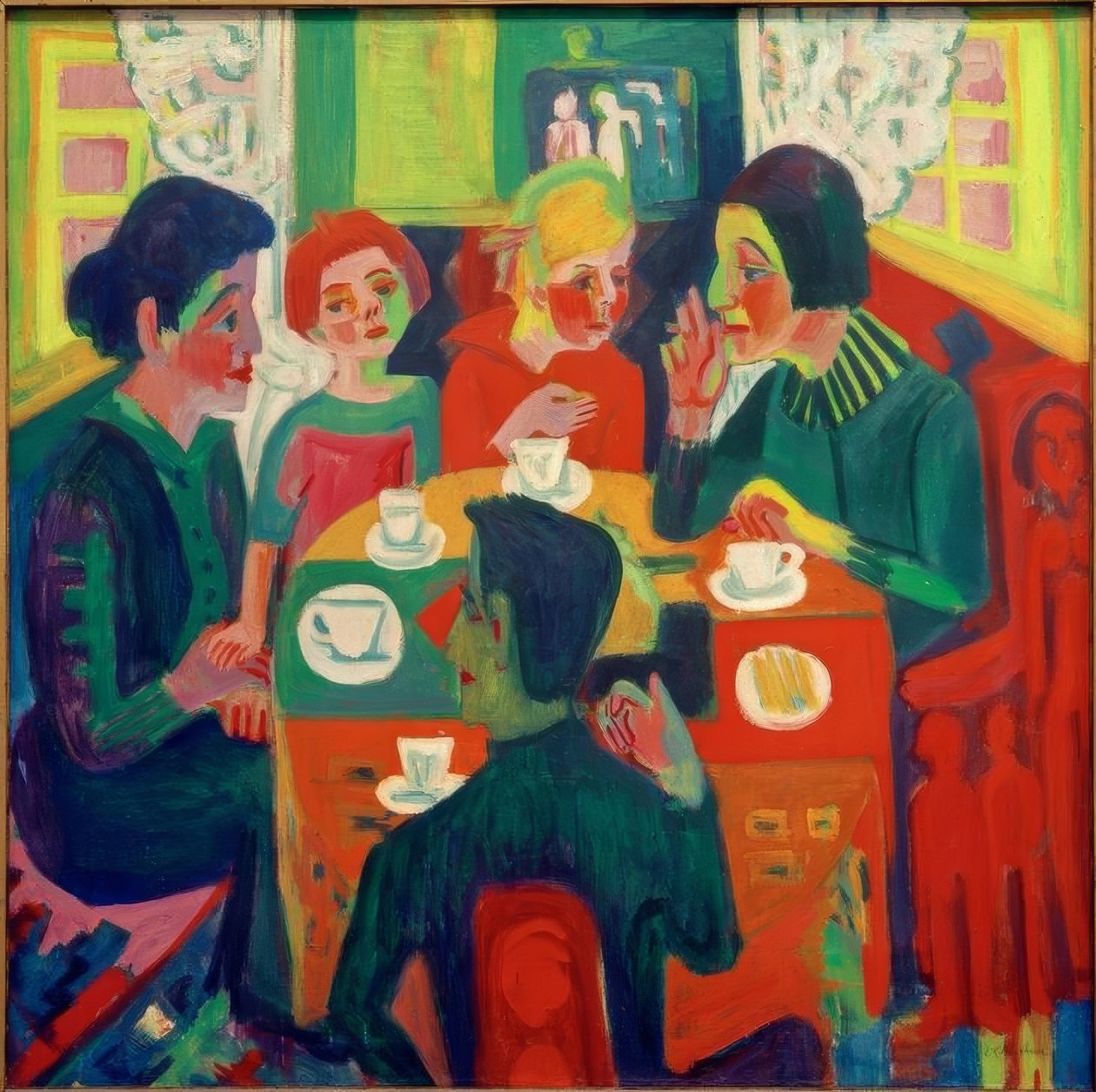 Kahvipöytä tekijältä Ernst Ludwig Kirchner