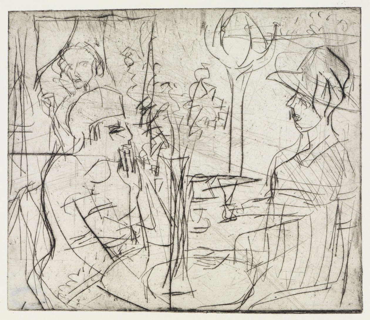 Sora-alueet / Kahvilassa tekijältä Ernst Ludwig Kirchner