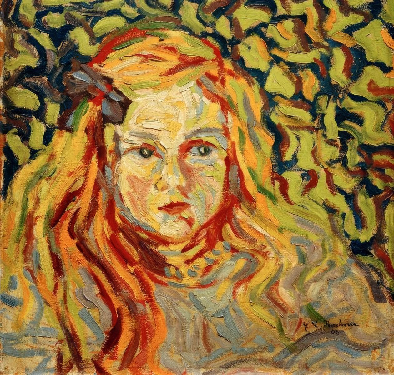 Lapsen pää tekijältä Ernst Ludwig Kirchner