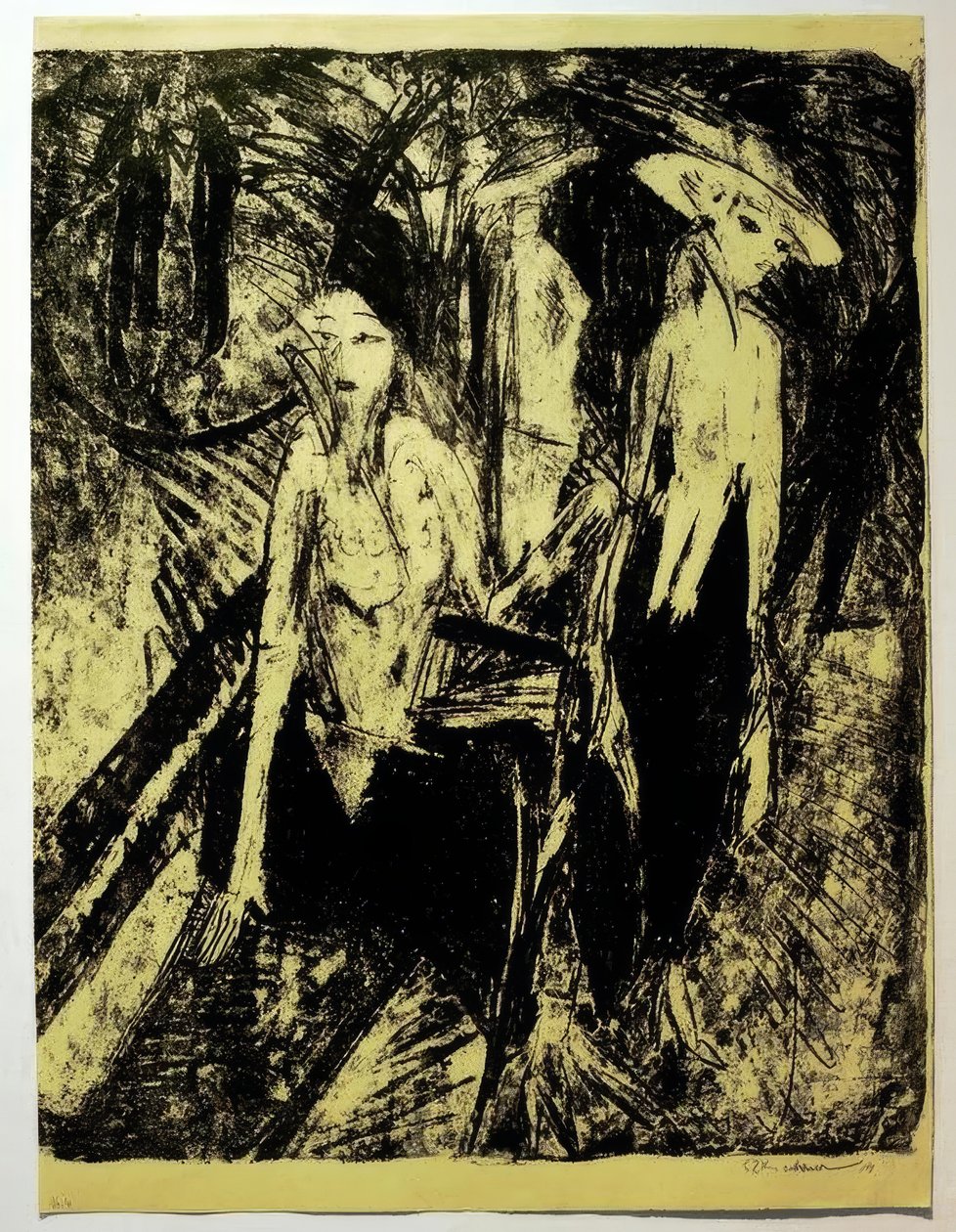 Cocottes Kurfürstendammilla tekijältä Ernst Ludwig Kirchner