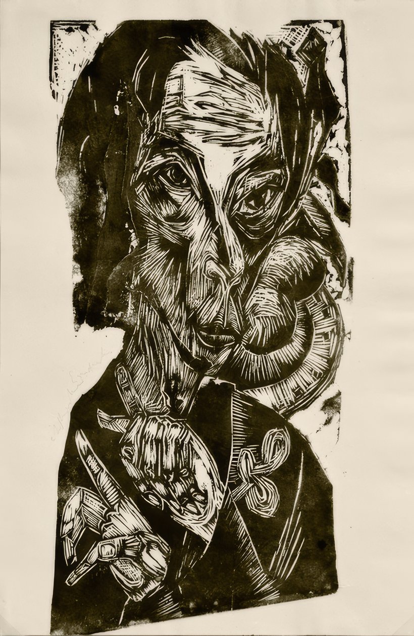 Sairaiden pää - Omakuva tekijältä Ernst Ludwig Kirchner