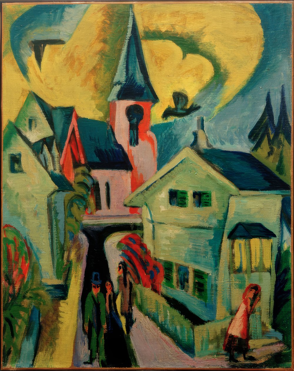 Königstein mit Roter Kirche tekijältä Ernst Ludwig Kirchner