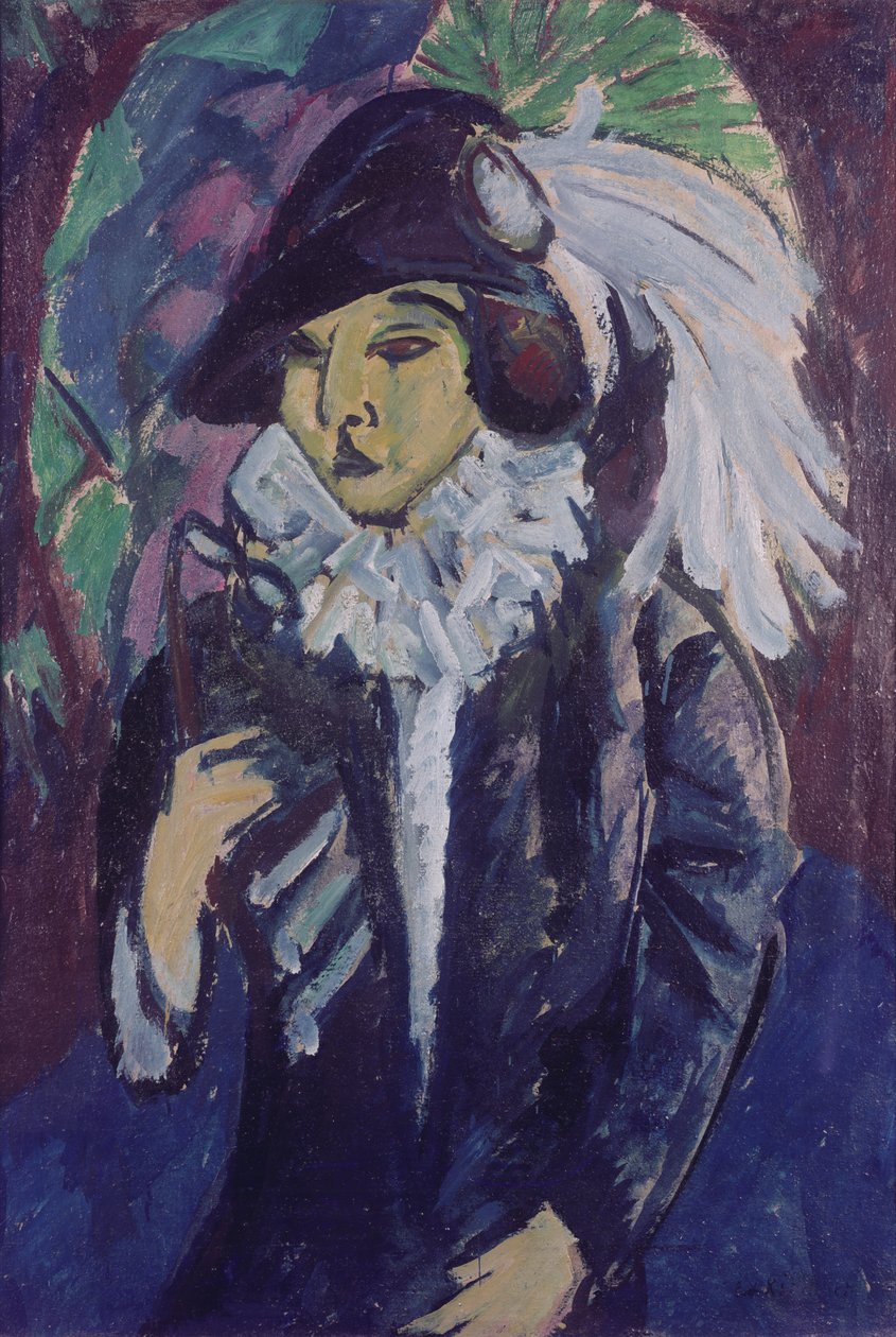 Lady in the Park, 1912 tekijältä Ernst Ludwig Kirchner