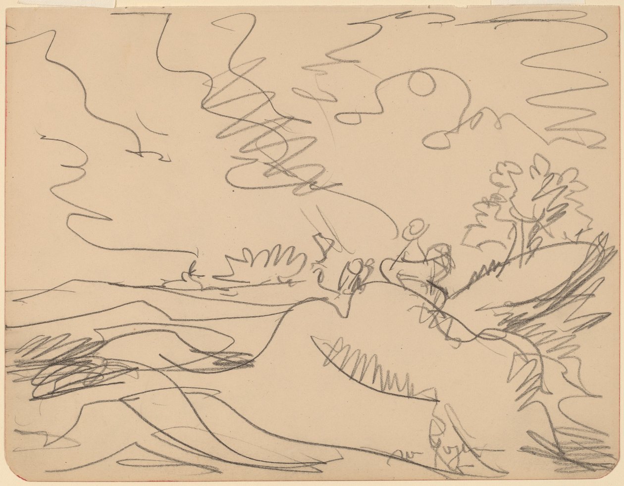 Maisema Taunuksessa tekijältä Ernst Ludwig Kirchner
