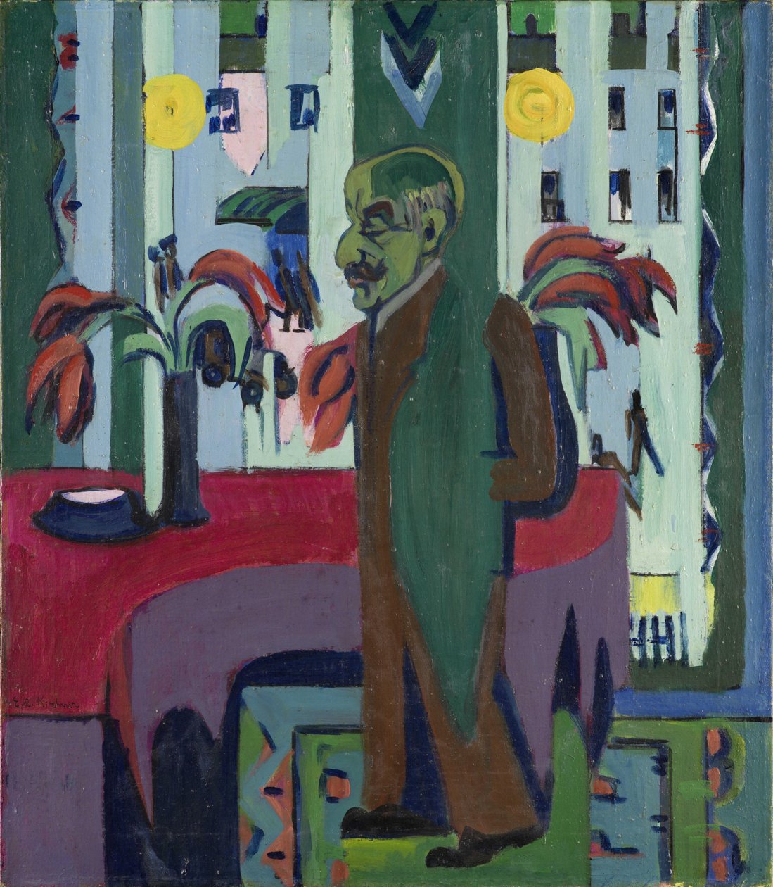 Max Liebermann ateljeessaan tekijältä Ernst Ludwig Kirchner