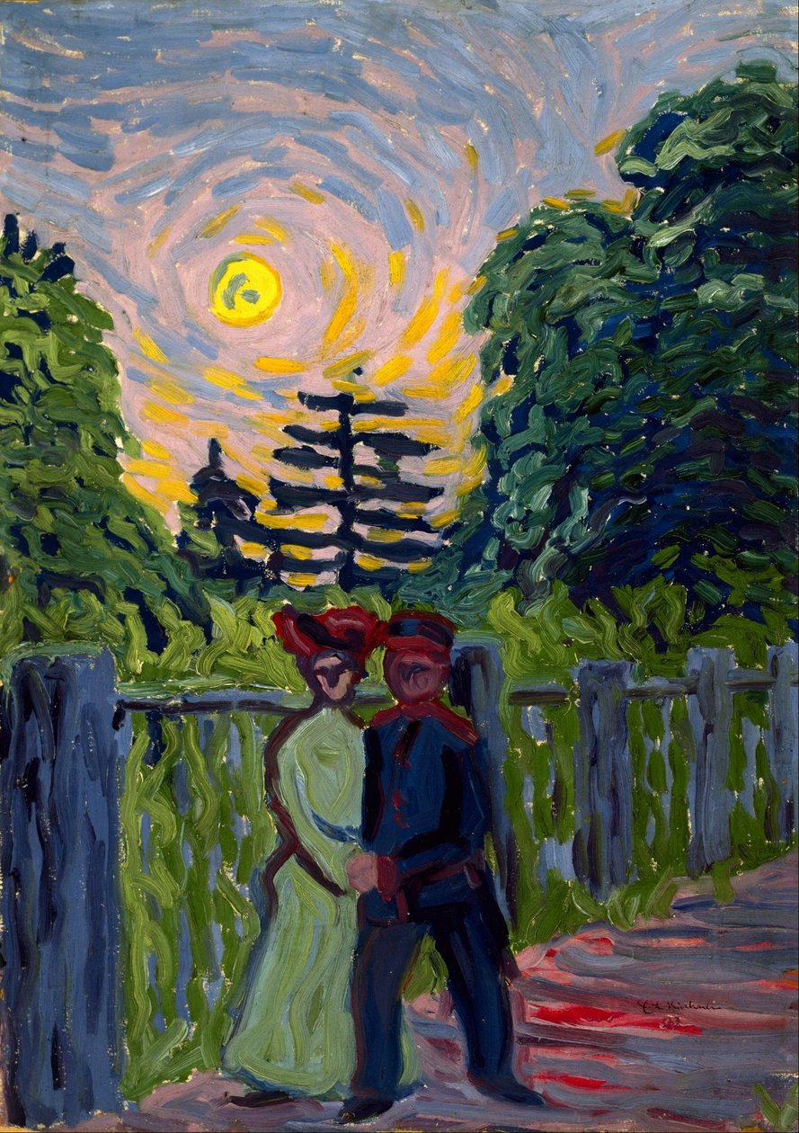 Kuun nousu: sotilas ja neito tekijältä Ernst Ludwig Kirchner