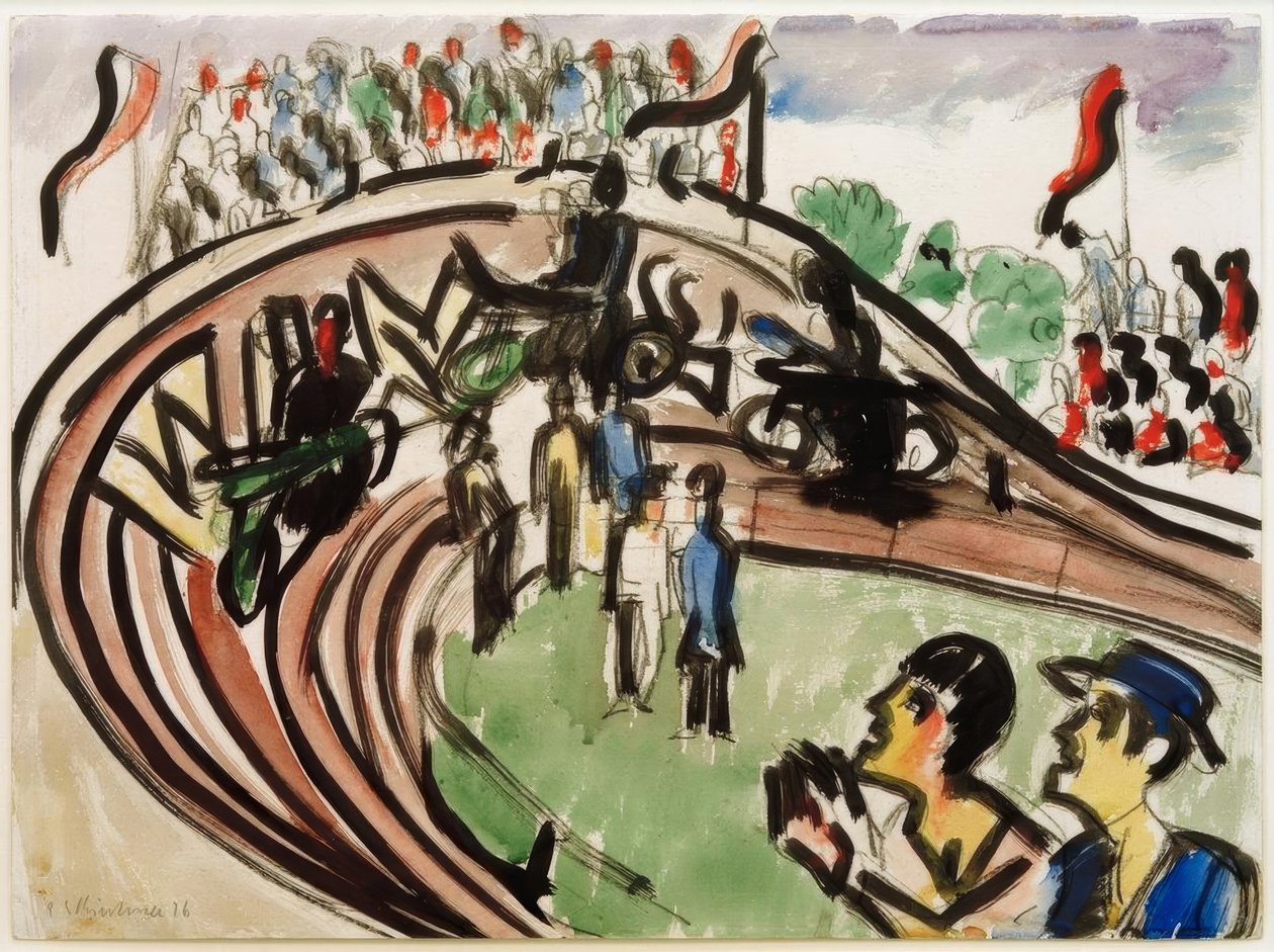 moottoripyöräilyn tekijältä Ernst Ludwig Kirchner