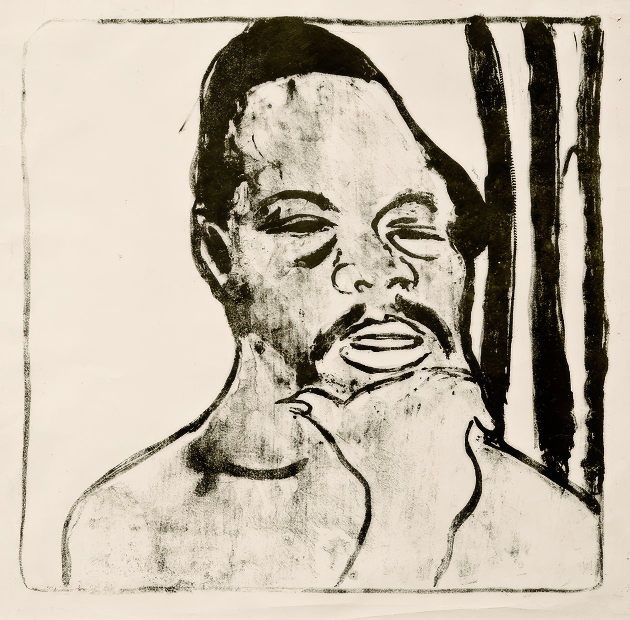Neekerin pää tekijältä Ernst Ludwig Kirchner