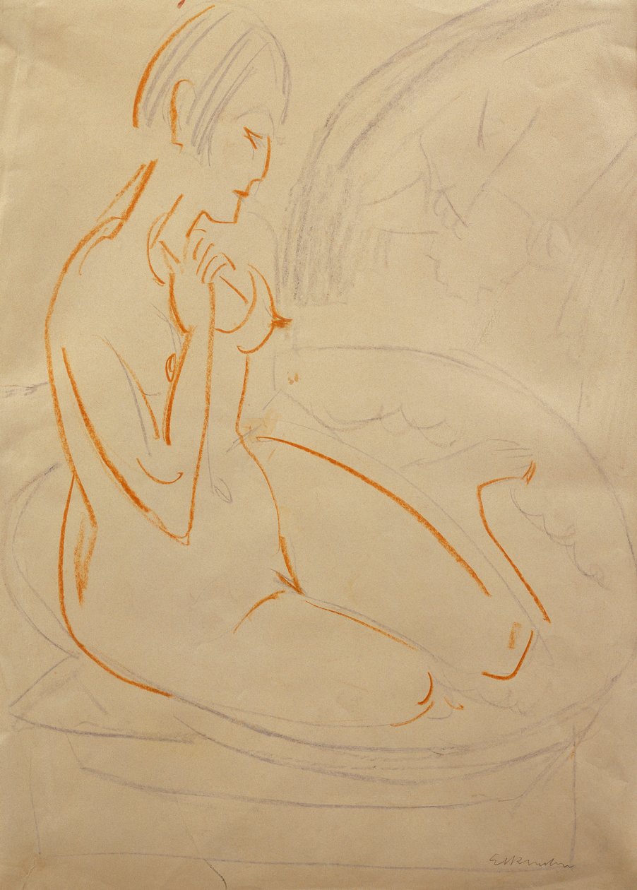 Alaston; Akt, tekijältä Ernst Ludwig Kirchner