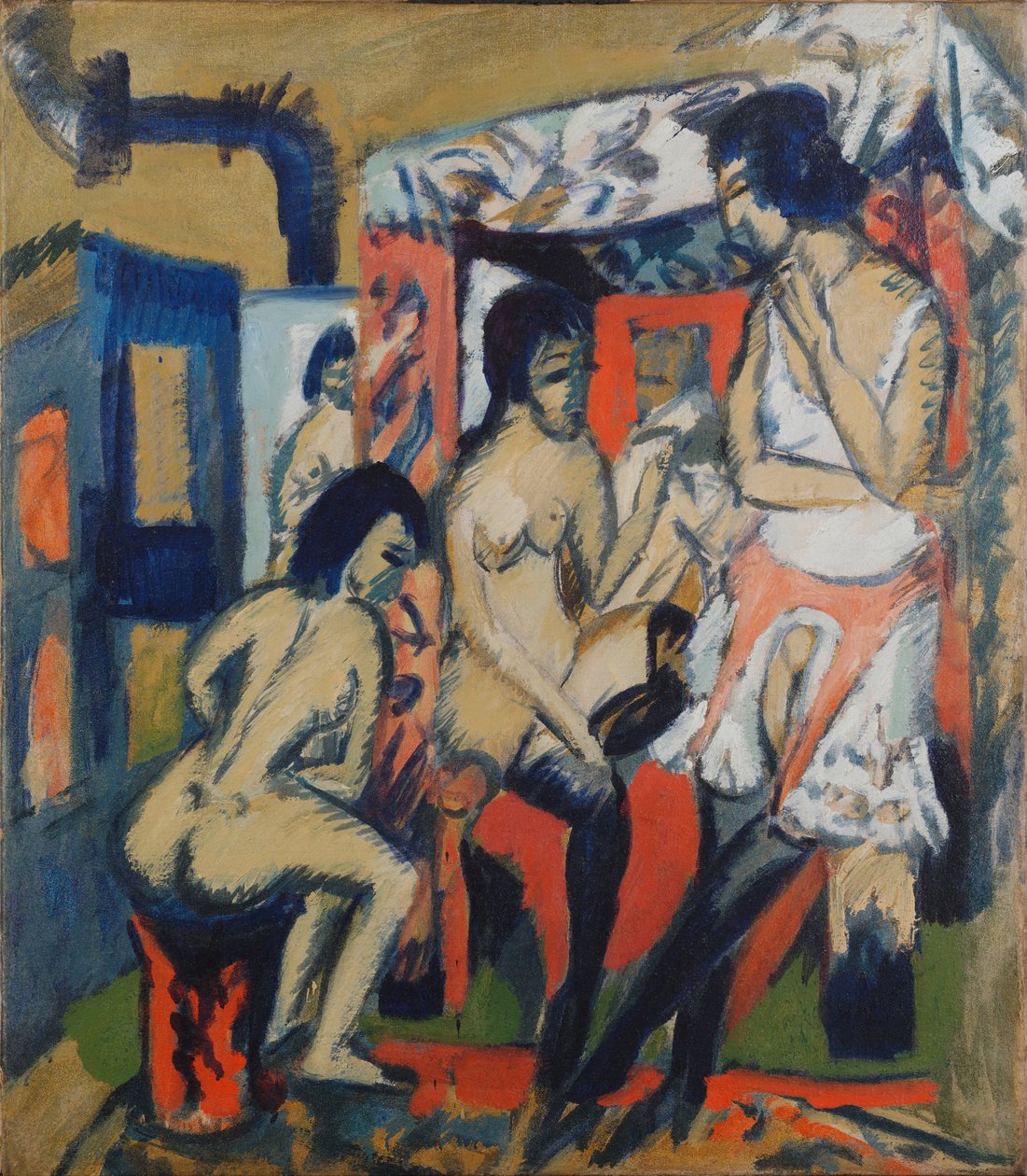 Alastonkuvat studiossa, 1912 tekijältä Ernst Ludwig Kirchner