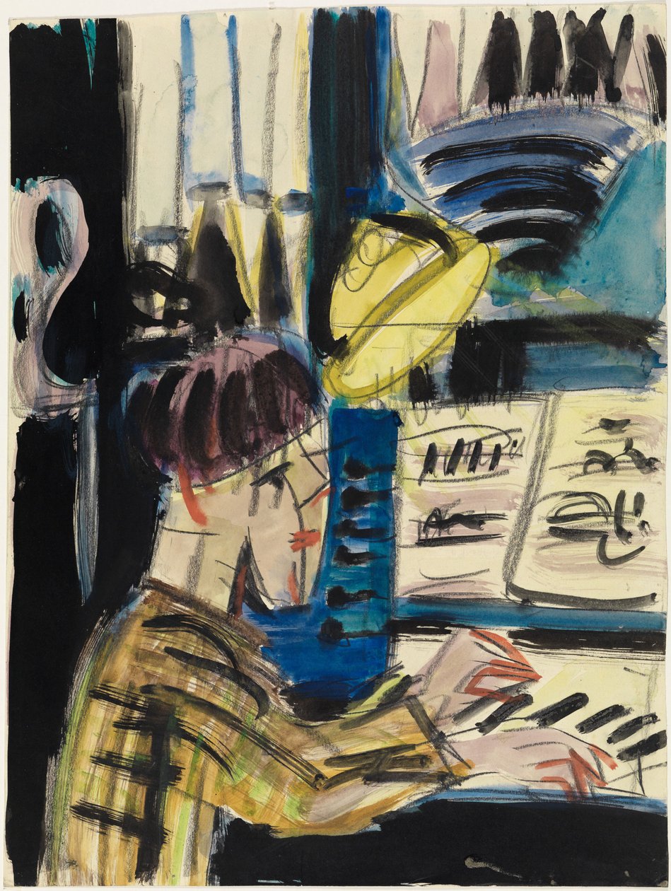 Urkujensoittaja tekijältä Ernst Ludwig Kirchner