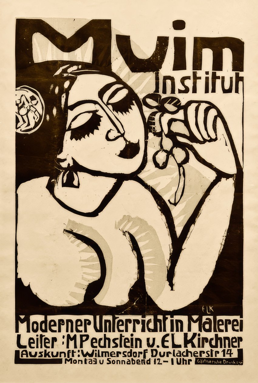 Plakat Muim Institut tekijältä Ernst Ludwig Kirchner