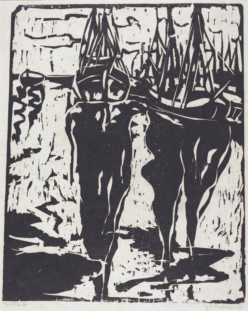 Port Scene tekijältä Ernst Ludwig Kirchner