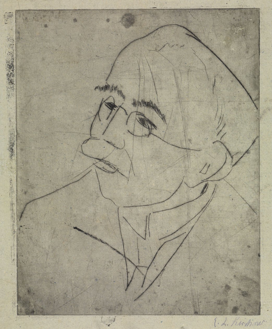 Gustav Schieflerin muotokuva I tekijältä Ernst Ludwig Kirchner