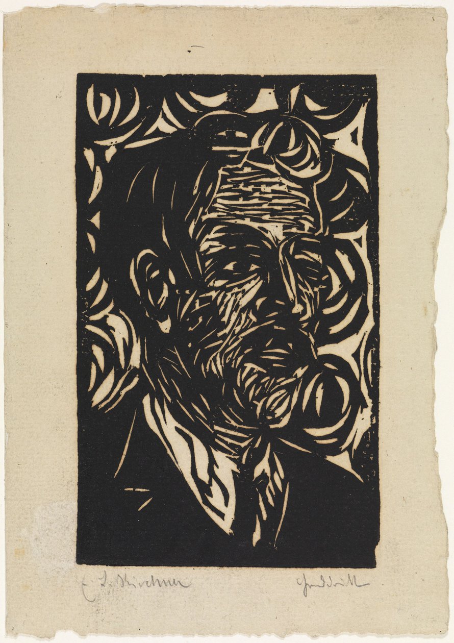 Max Pechsteinin muotokuva tekijältä Ernst Ludwig Kirchner
