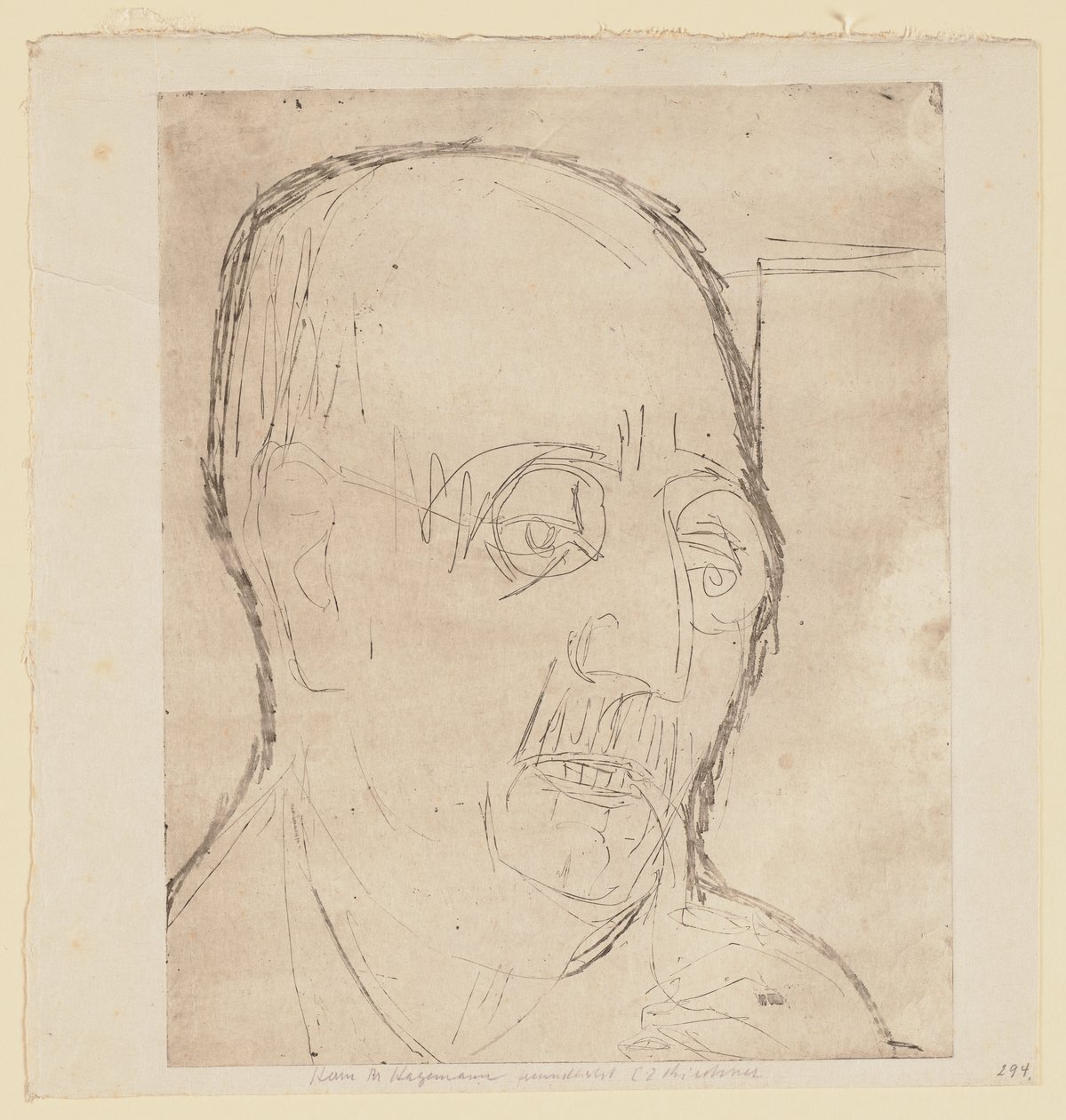 Carl Hagemannin muotokuva tekijältä Ernst Ludwig Kirchner