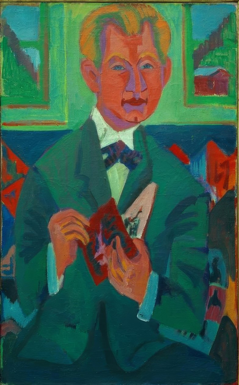 Muotokuva Edwin Redslob tekijältä Ernst Ludwig Kirchner
