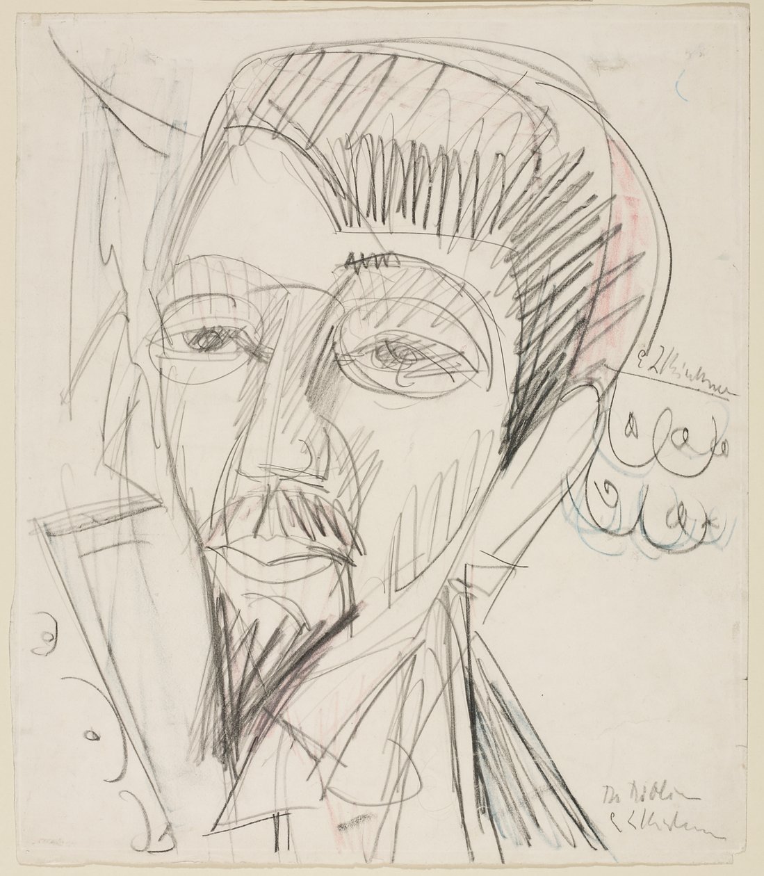 Alfred Döblinin muotokuva tekijältä Ernst Ludwig Kirchner