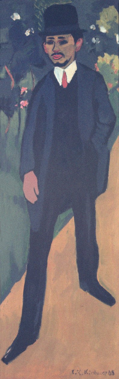 Muotokuva Erich Heckelistä (1883-1970) 1911 tekijältä Ernst Ludwig Kirchner