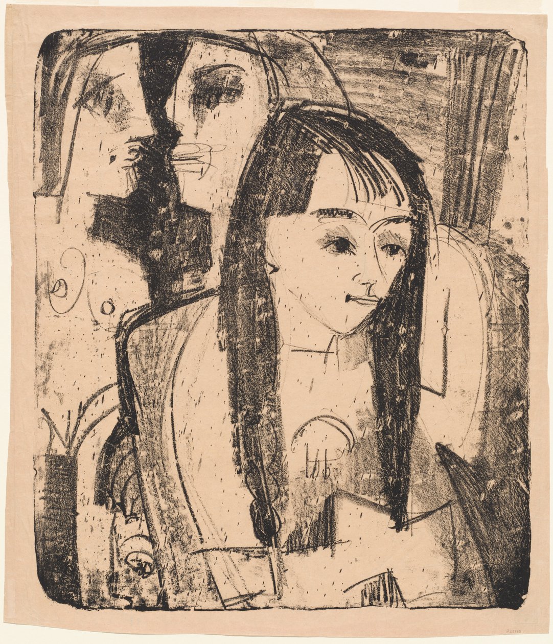 Tytön muotokuva tekijältä Ernst Ludwig Kirchner