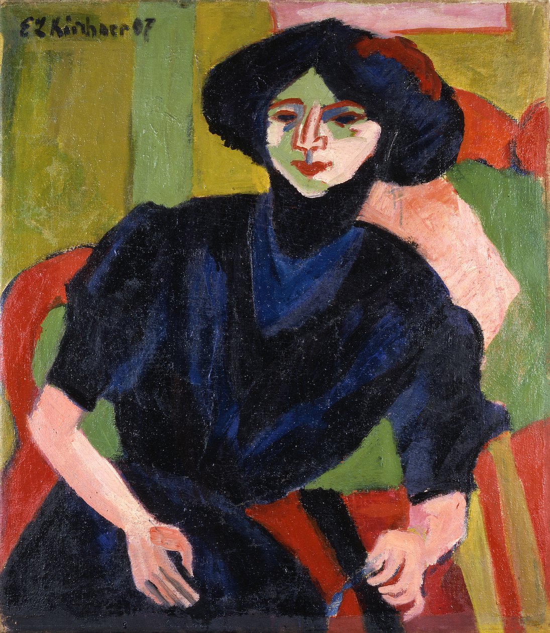 Naisen muotokuva tekijältä Ernst Ludwig Kirchner
