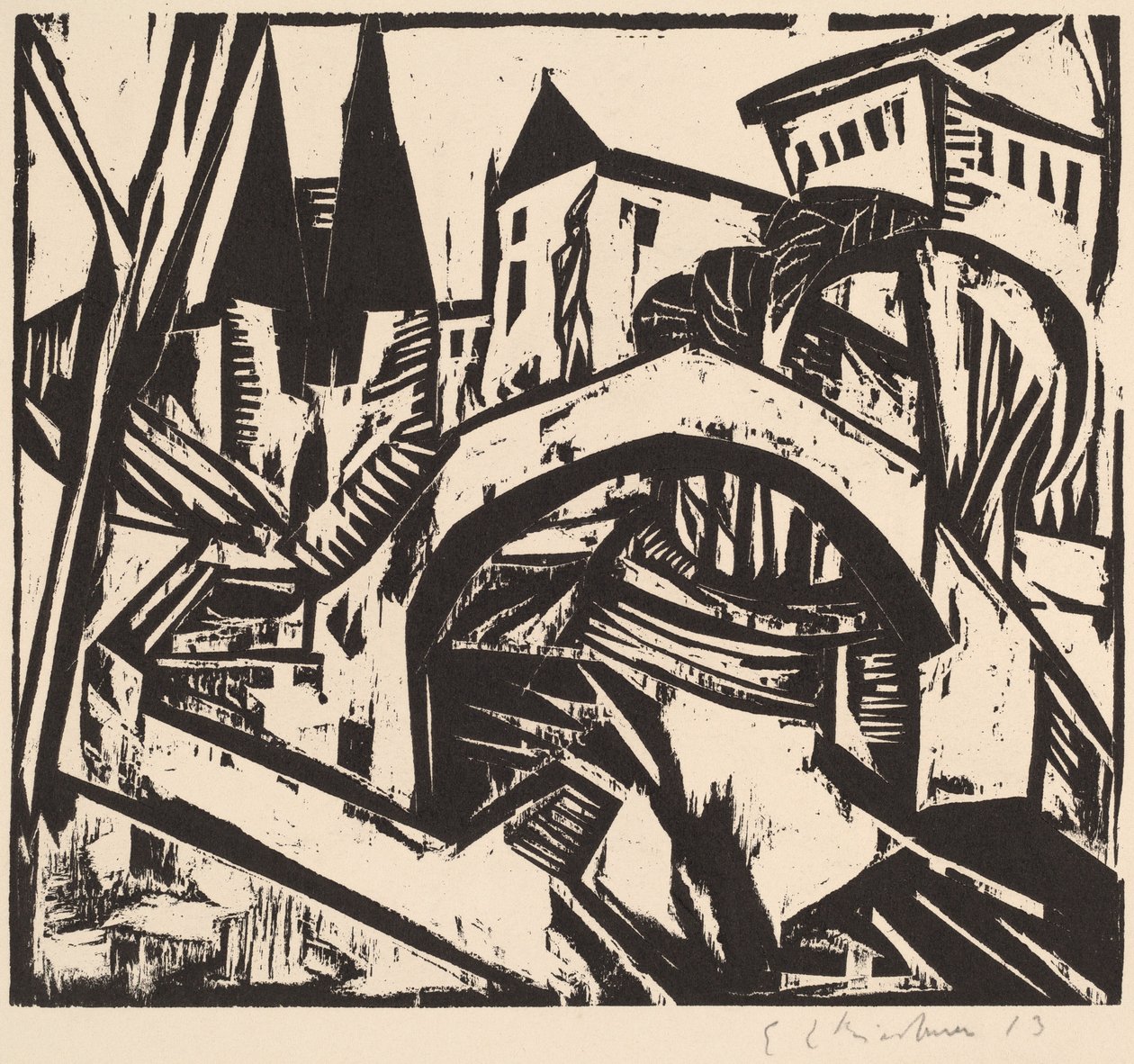Elisabethin joenranta (Berliini) tekijältä Ernst Ludwig Kirchner